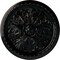 Ekena Millwork Washington Ceiling Medallion (Fits Canopies up to 2 7/8"), 17 1/8"OD x 1 1/2"P, Black Pearl CM17WABPS - alternate 1